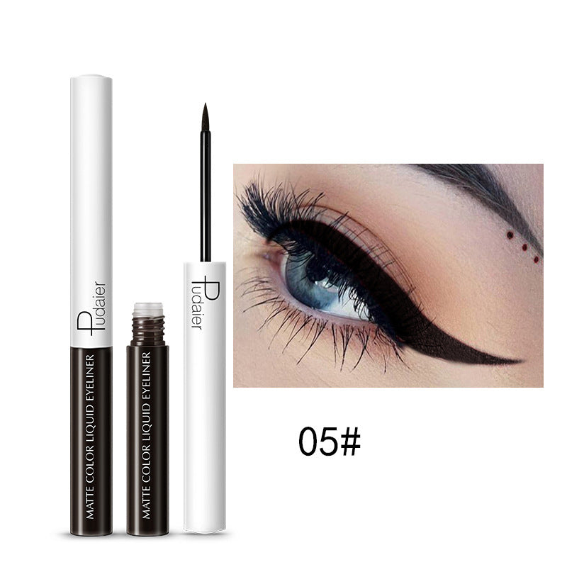 Quick-Drying Waterproof And Sweat-Proof Liquid Eyeliner Does Not Smudge Cosmetics Pudaier Color Eyeliner