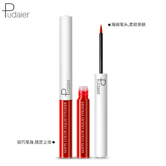 Quick-Drying Waterproof And Sweat-Proof Liquid Eyeliner Does Not Smudge Cosmetics Pudaier Color Eyeliner