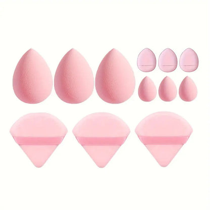 12Pcs Makeup Sponge Blender Beauty Egg Foundation Sponges Liquid Cream Cosmetic Puff Women Make Up Accessories Beauty Tools