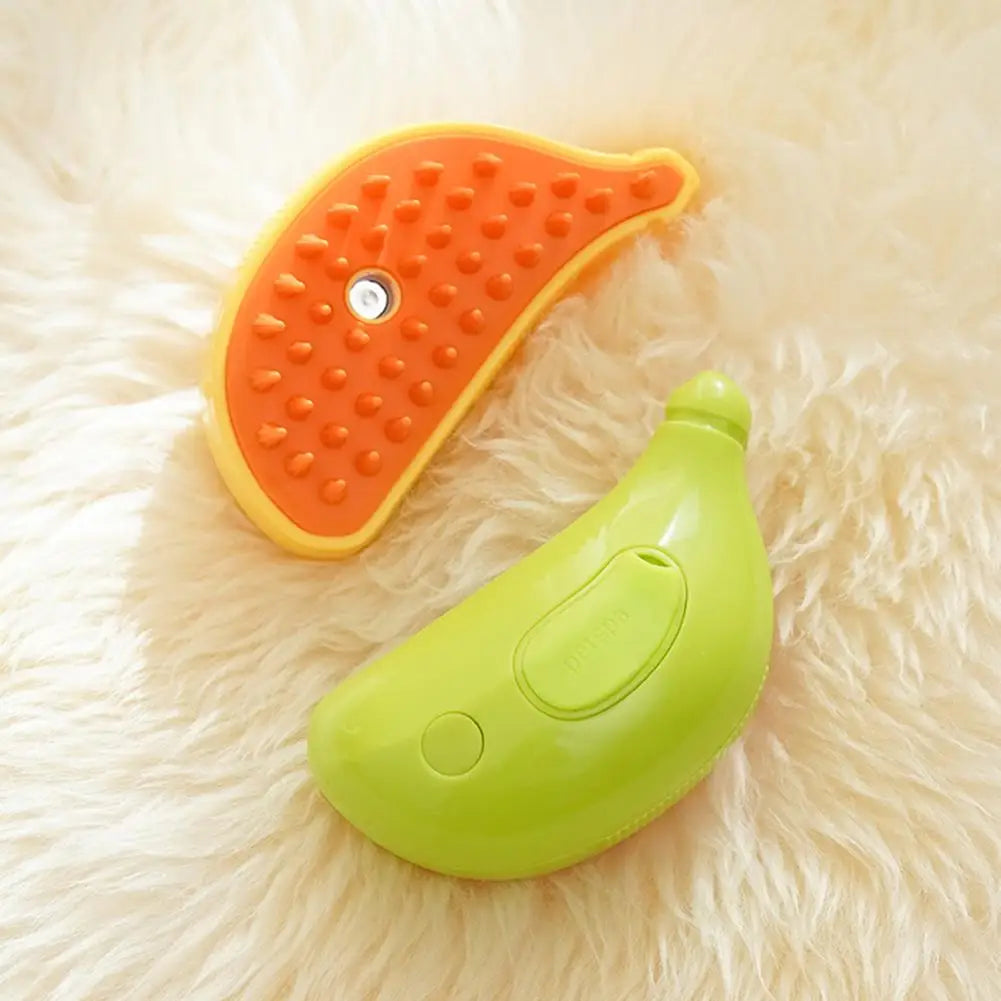 Grooming Brush for Pets Multifunctional Pet Grooming Tool Banana Shape Steamy Cat Brush for Hair Removal Grooming Pet for Pets