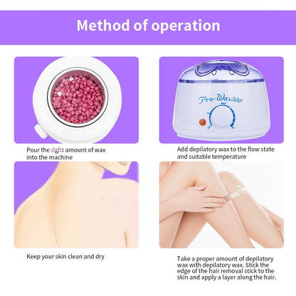 Electric Wax Heater Professionel Hand Feet Body Hair Removal Machine Hand Waxing Paraffin Epilator Mini SPA Wax pot kit